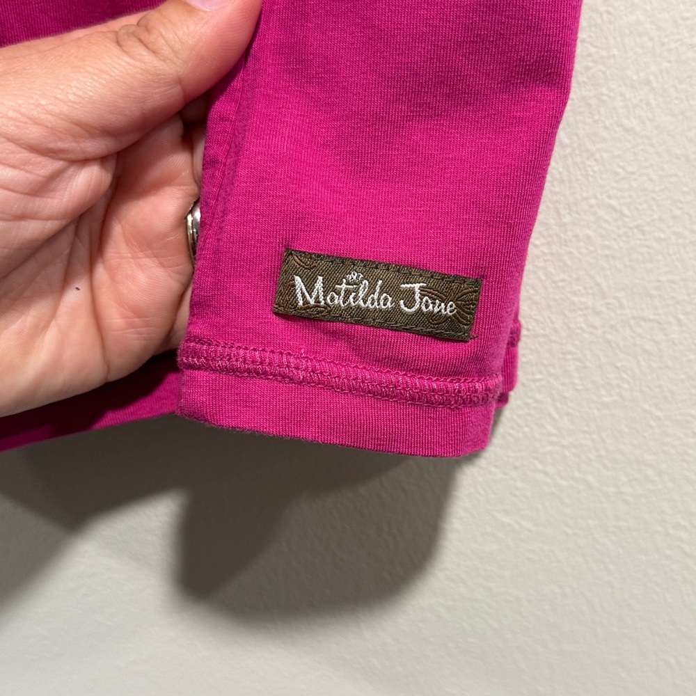 Matilda Jane Perfectly‎ Paired Fuschia Pink Dress with Pockets Size 6 - Picture 2 of 8